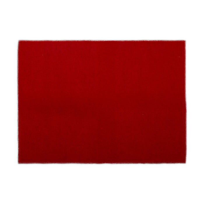Yoga Mat - 27.5 x 20 Inches | Red colour Pooja Aasan/ Woolen Mat/ Cloth Pooja Mat for Meditation - Yoga Mat & Aasan