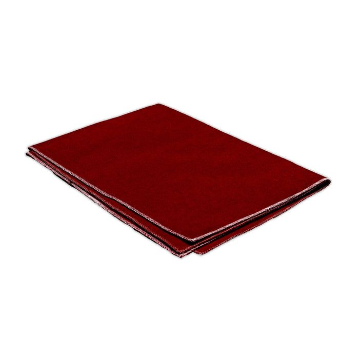 Yoga Mat - 28 x 19 Inches | Maroon Colour Pooja Aasan/ Woolen Mat/ Cloth Pooja Mat for Meditation - Yoga Mat & Aasan