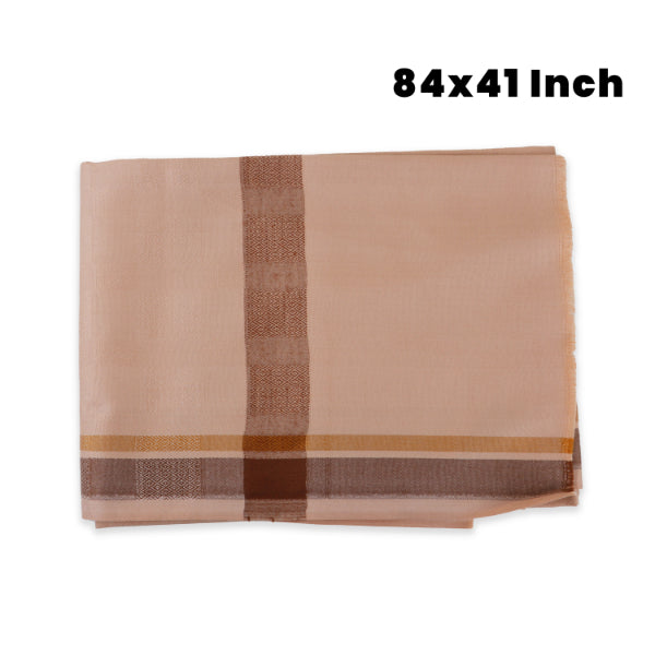 Shawl  - 84 x 41 Inch - Jyoti| Ponnadai Jari Shawls for Men/ Assorted Colour and Design