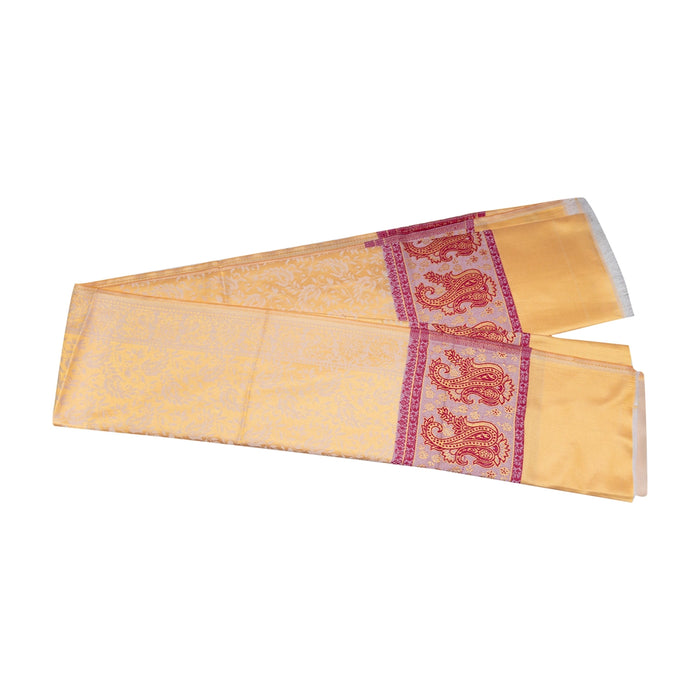 Ponnadai Shawl - 2 Mtrs | Jacquard Shabnam Cloth Ponnada Shawl/ Mango Design Ponnada Cloth For Honouring Guests - Shawls & Towels