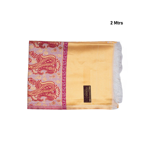 Ponnadai Shawl - 2 Mtrs | Jacquard Shabnam Cloth Ponnada Shawl/ Mango Design Ponnada Cloth For Honouring Guests - Shawls & Towels