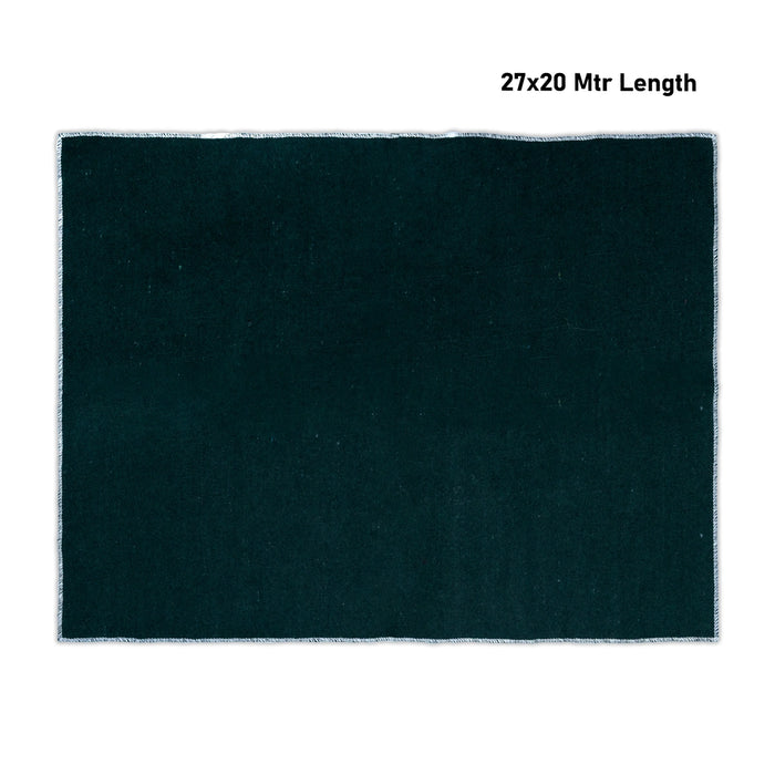 Yoga Mat - 27 x 20 Inches | Dark Green Colour Pooja Aasan/ Woolen Mat/ Cloth Pooja Mat for Meditation - Yoga Mat & Aasan