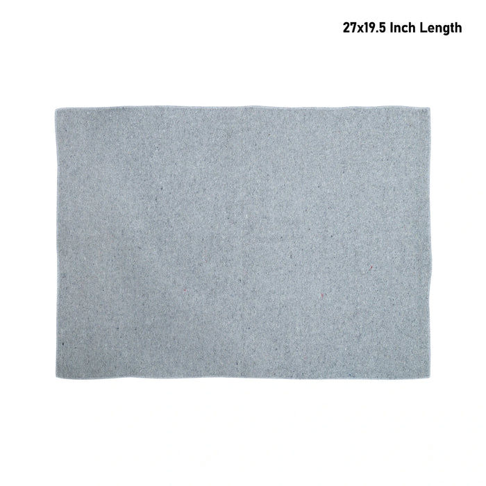 Yoga Mat - 27 x 19.5 Inches | Grey Colour Pooja Aasan/ Woolen Mat/ Cloth Pooja Mat for Meditation - Yoga Mat & Aasan