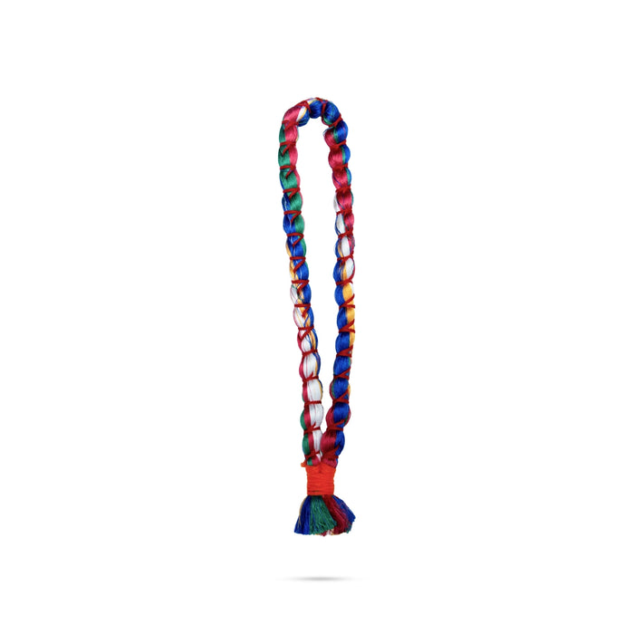 Pancha Pavitra Mala - 11 Inches | Multicolour Thread Garland / Deity Decor - Mala