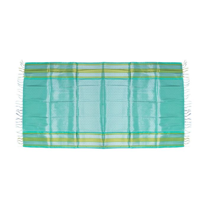 Ponnadai Shawl - 2.25 Mtrs | Angavastram/ Silver Colour Jari Design Towel/ Ponnada Shawl for Men & Women - Shawls & Towels