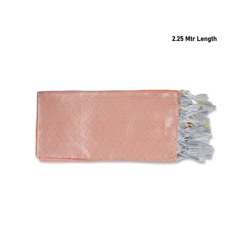 Ponnadai Shawl - 2.25 Mtrs | Angavastram/ Silver Colour Jari Design Towel/ Ponnada Shawl for Men & Women - Shawls & Towels