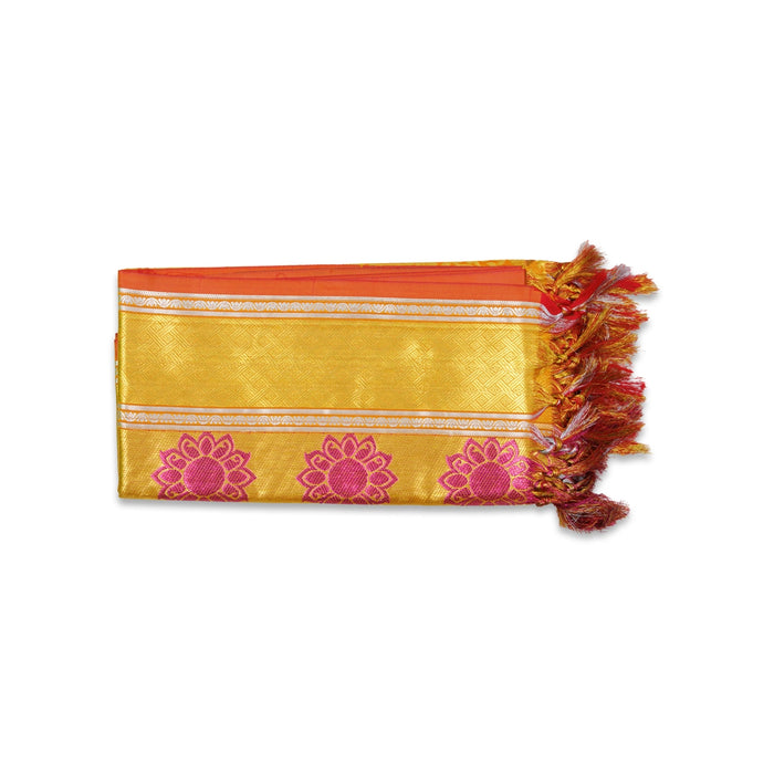 Ponnadai Shawl - 2.25 Mtrs | Jakkad Angavastram/ Flower Design Towel/ Ponnada Shawl for Men & Women - Shawls & Towels