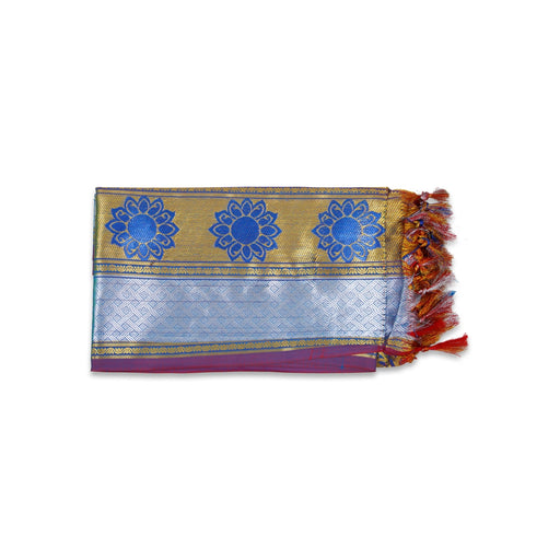 Ponnadai Shawl - 2.25 Mtrs | Jakkad Angavastram/ Flower Design Towel/ Ponnada Shawl for Men & Women - Shawls & Towels