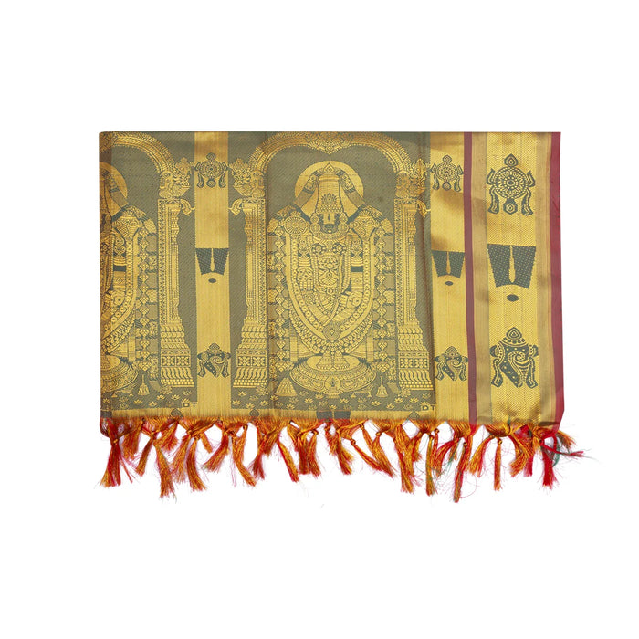 Ponnadai Shawl - 73 x 42 Inches | Balaji Design Angavastram/ Jari Design Ponnada Shawl for Men & Women - Shawls & Towels