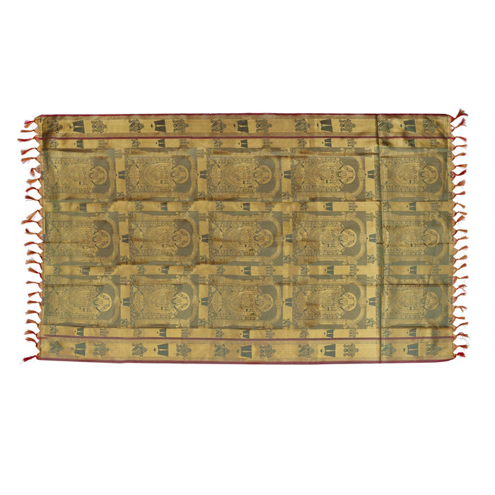 Ponnadai Shawl - 73 x 42 Inches | Balaji Design Angavastram/ Jari Design Ponnada Shawl for Men & Women - Shawls & Towels