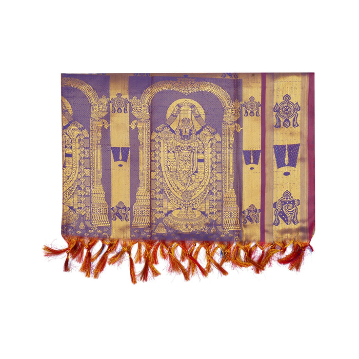 Ponnadai Shawl - 73 x 42 Inches | Balaji Design Angavastram/ Jari Design Ponnada Shawl for Men & Women - Shawls & Towels