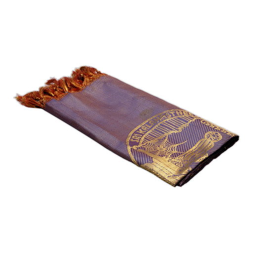 Shawls - 2 Mtrs | Silk Cloth Ponnada Shawl / Kalasthiri Design Ponnada Cloth For Pooja Decor - Shawls & Towels