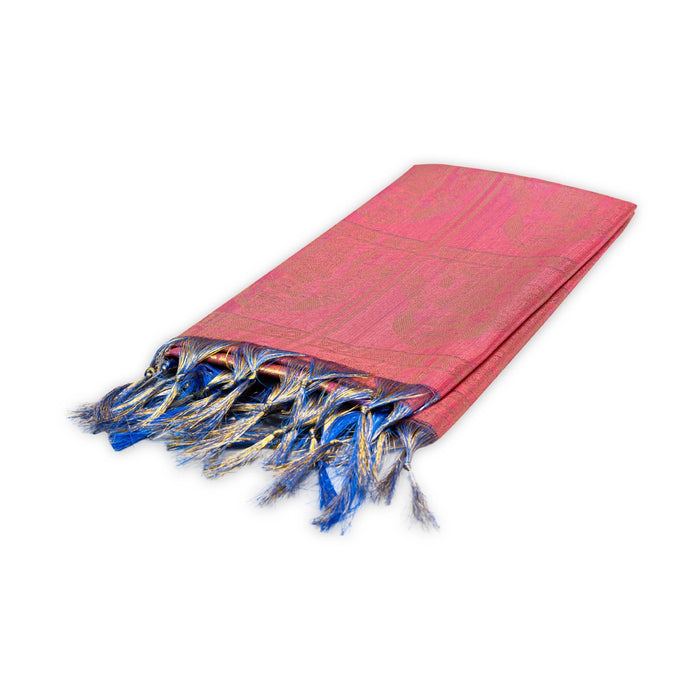 Shawl - 2 Mtr | Murugan Murti Design Towel/ Angavastram/ Jari Ponnadai Shawl for Men & Women - Shawls & Towels