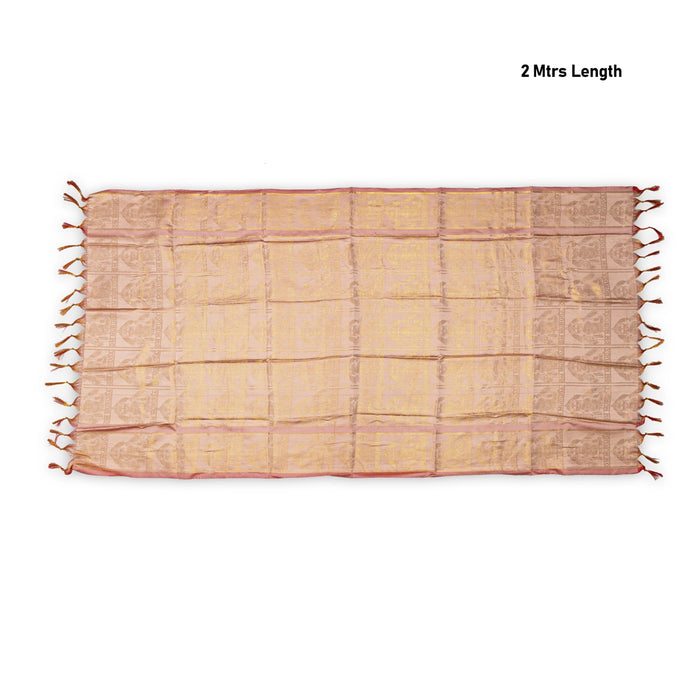Shawl - 2 Mtr | Murugan Murti Design Towel/ Angavastram/ Jari Ponnadai Shawl for Men & Women - Shawls & Towels