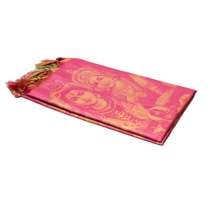 Shawls - 2 Mtrs | Silk Cloth Ponnada Shawl / Siva Sakthi Design Ponnada Cloth For Pooja Decor - Shawls & Towels