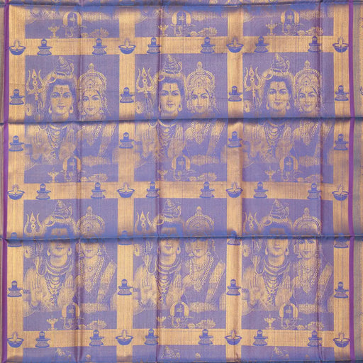 Shawls - 2 Mtrs | Silk Cloth Ponnada Shawl / Siva Sakthi Design Ponnada Cloth For Pooja Decor - Shawls & Towels