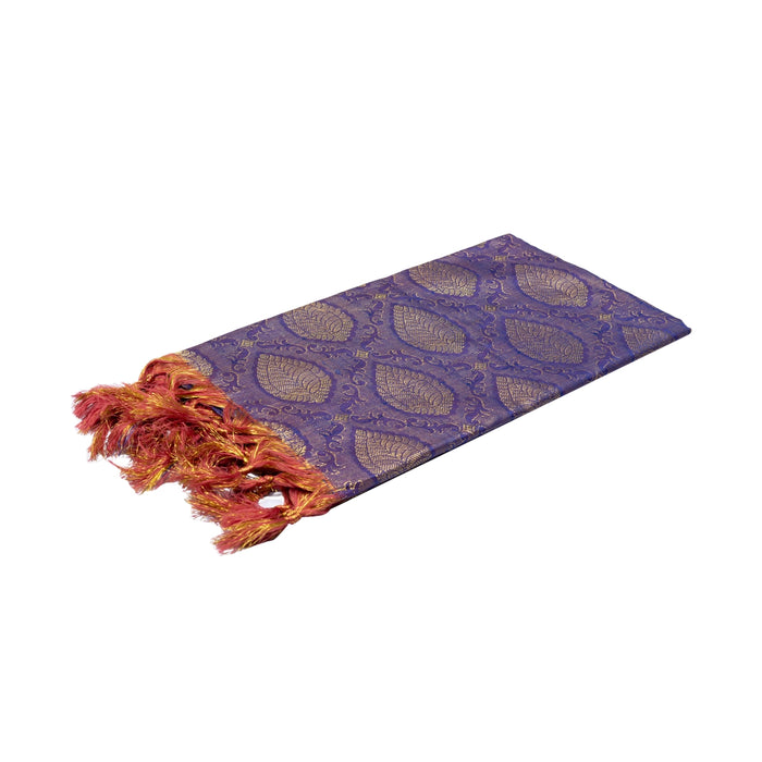 Shawl - 2 Mtr | Peacock & Flower Design Towel/ Angavastram/ Jari Ponnadai Shawl for Men & Women - Shawls & Towels