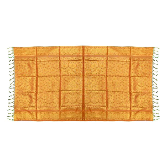 Shawl - 2 Mtr | Peacock & Flower Design Towel/ Angavastram/ Jari Ponnadai Shawl for Men & Women - Shawls & Towels