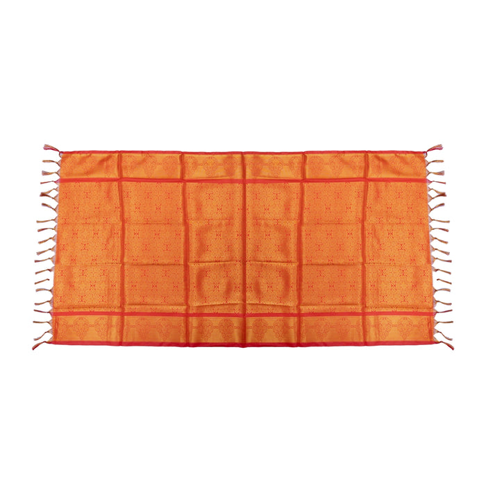 Shawl - 2 Mtr | Peacock & Flower Design Towel/ Angavastram/ Jari Ponnadai Shawl for Men & Women - Shawls & Towels