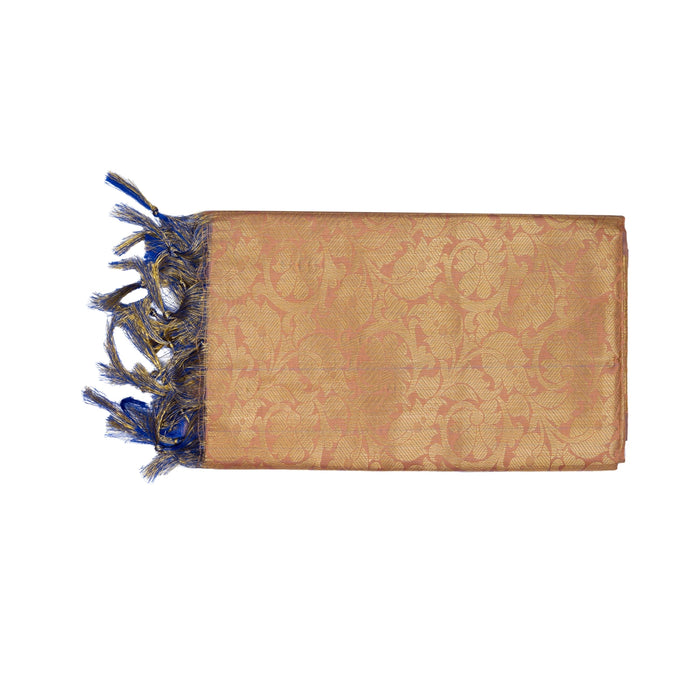 Shawl - 2 Mtr | Peacock & Flower Design Towel/ Angavastram/ Jari Ponnadai Shawl for Men & Women - Shawls & Towels