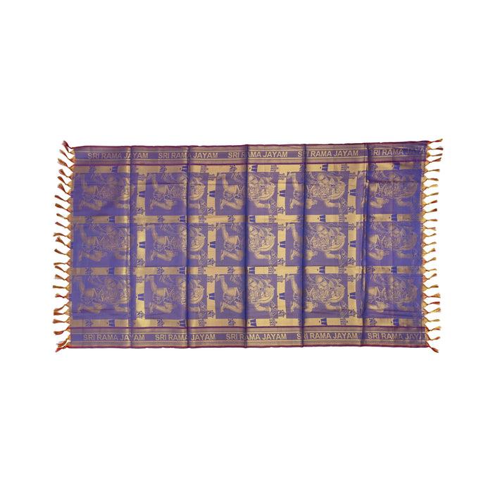 Ponnadai Shawl - 2 Mtrs | Silk Cloth Ponnada Shawl / Anjaneyar Design Ponnada Cloth For Men & Women - Shawls & Towels