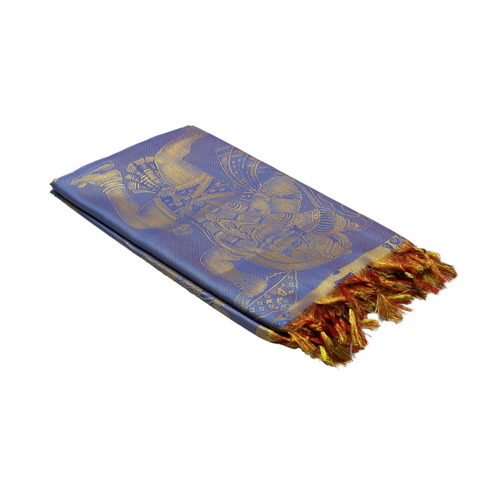 Ponnadai Shawl - 2 Mtrs | Silk Cloth Ponnada Shawl / Anjaneyar Design Ponnada Cloth For Men & Women - Shawls & Towels