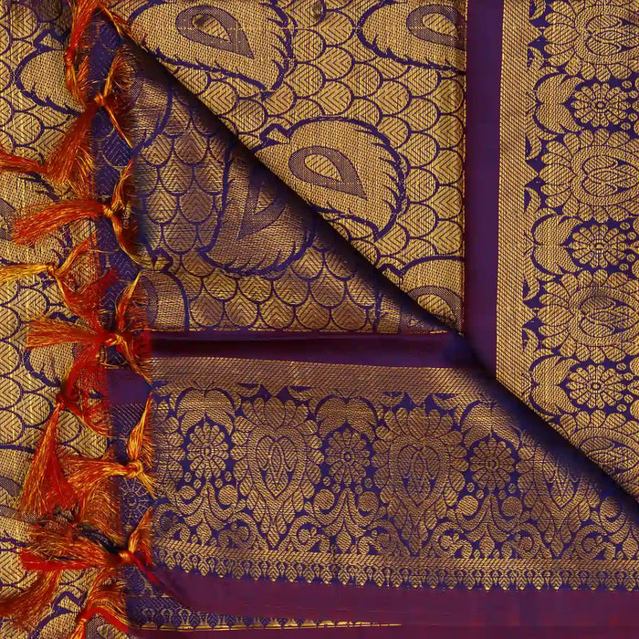 Ponnadai Shawl - 2.25 Mtrs | Flower Design Towel/ Ponnada Shawl/ Jari Design Angavastram for Men & Women - Shawls & Towels