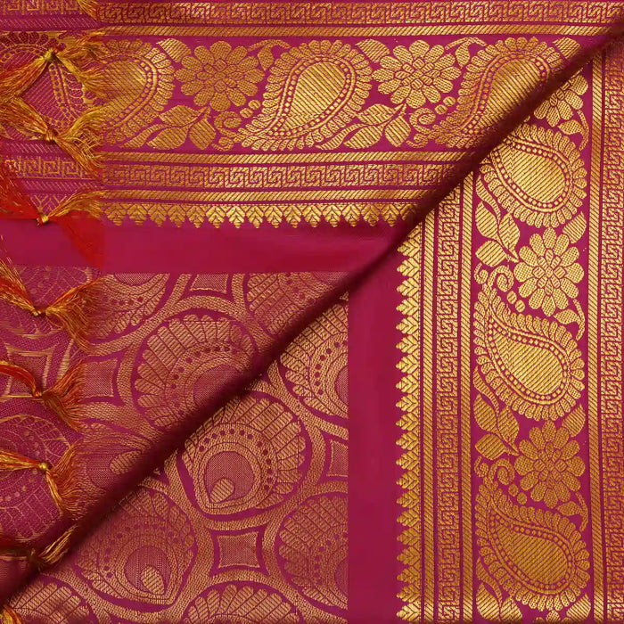 Ponnadai Shawl - 2.25 Mtrs | Flower & Mango Design Angavastram/ Jari Design Towel/ Ponnada Shawl for Men & Women - Shawls & Towels