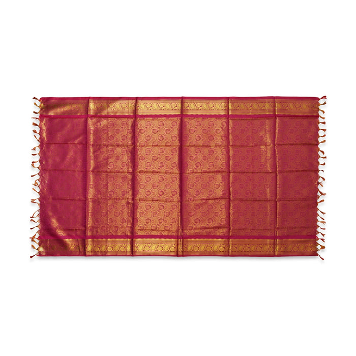 Ponnadai Shawl - 2.25 Mtrs | Flower & Mango Design Angavastram/ Jari Design Towel/ Ponnada Shawl for Men & Women - Shawls & Towels