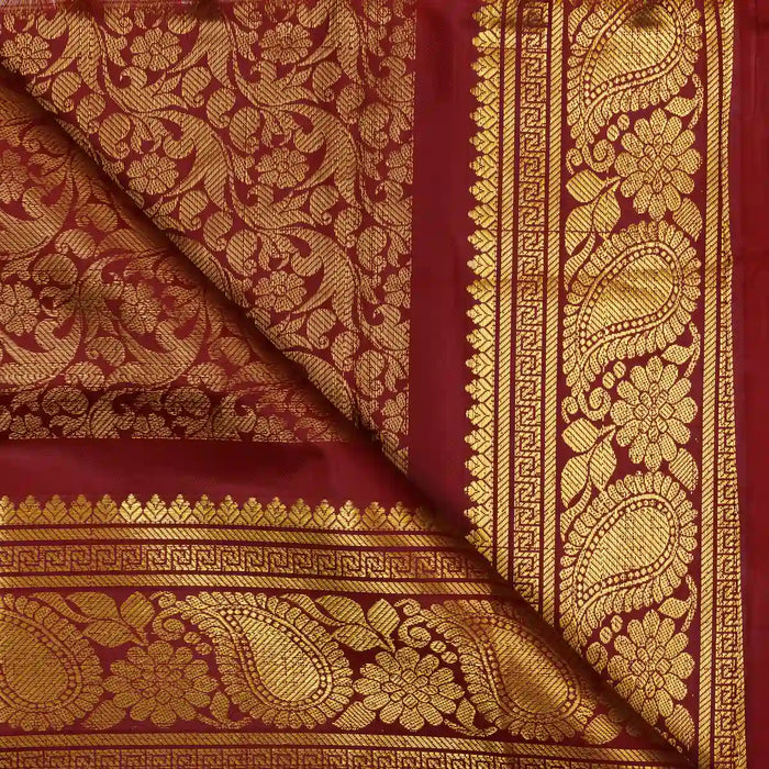 Ponnadai Shawl - 2.25 Mtrs | Flower & Mango Design Angavastram/ Jari Design Towel/ Ponnada Shawl for Men & Women - Shawls & Towels