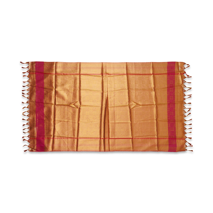 Ponnadai Shawl - 2.25 Mtrs | Towel/ Tissue Type Ponnada Shawl/ Angavastram for Men & Women - Shawls & Towels