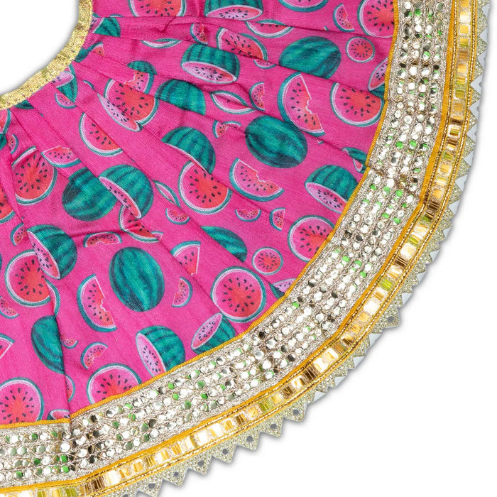 Devi Dress – 8 Inch | Decorative Mata Rani Poshak / Lehenga Patka / Amman Pavadai for Idols