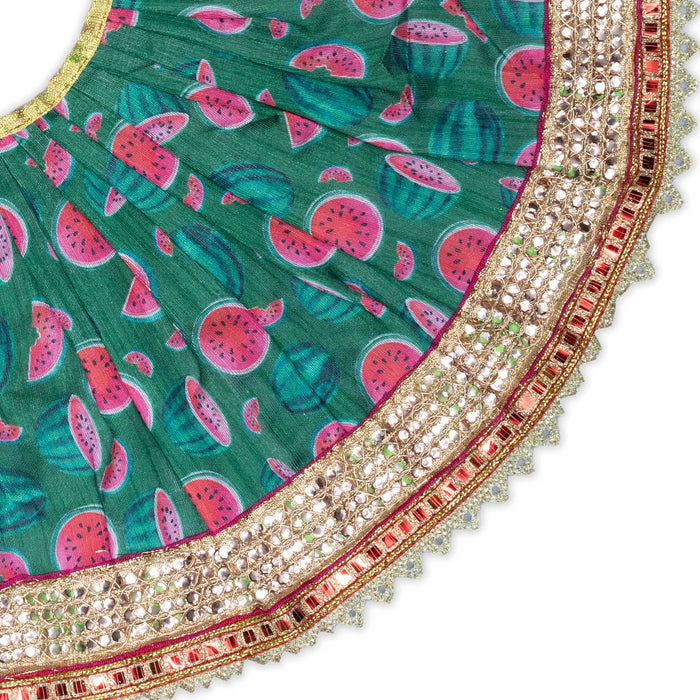 Devi Dress – 8 Inch | Decorative Mata Rani Poshak / Lehenga Patka / Amman Pavadai for Idols