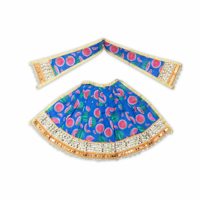 Devi Dress – 8 Inch | Decorative Mata Rani Poshak / Lehenga Patka / Amman Pavadai for Idols