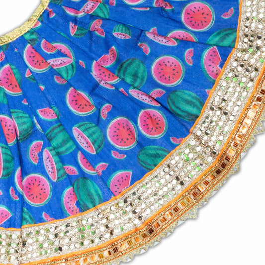Devi Dress – 8 Inch | Decorative Mata Rani Poshak / Lehenga Patka / Amman Pavadai for Idols - Devi Dress