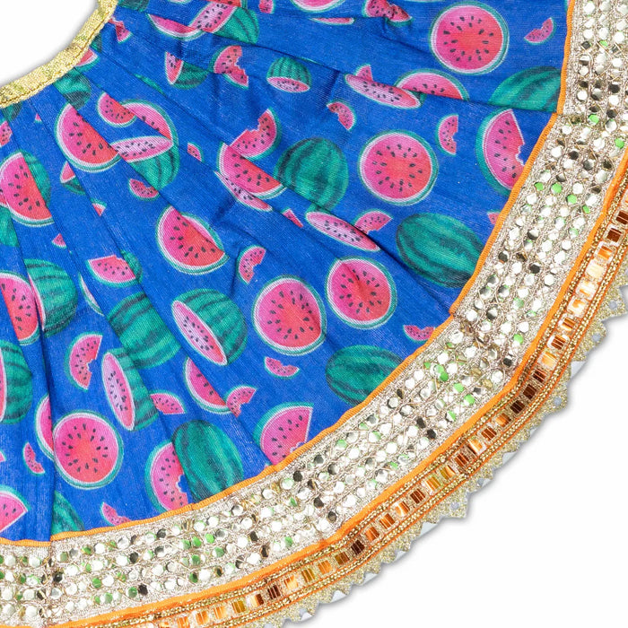Devi Dress – 8 Inch | Decorative Mata Rani Poshak / Lehenga Patka / Amman Pavadai for Idols