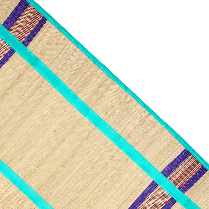 Korai Grass Mat - 3 x 6 Inches | Yoga Mat/ Pooja Aasan/ Korai Pai for Meditation