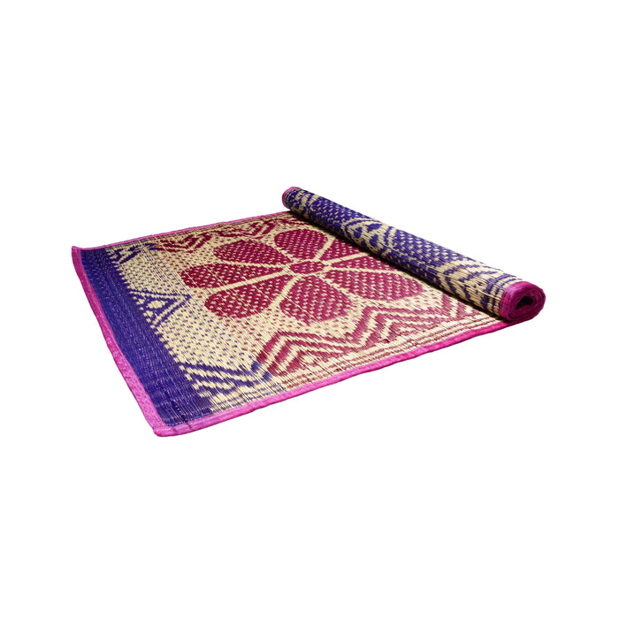 Yoga Mat - 3.5 x 5 Feet | Korai Mat/ Aasan Mat/ Pooja Mat for Meditation