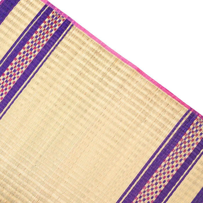 Korai Mat - 4 x 6 Feet | Reed Grass Mat/ Aasan Mat/ Pooja Mat for Yoga & Meditation