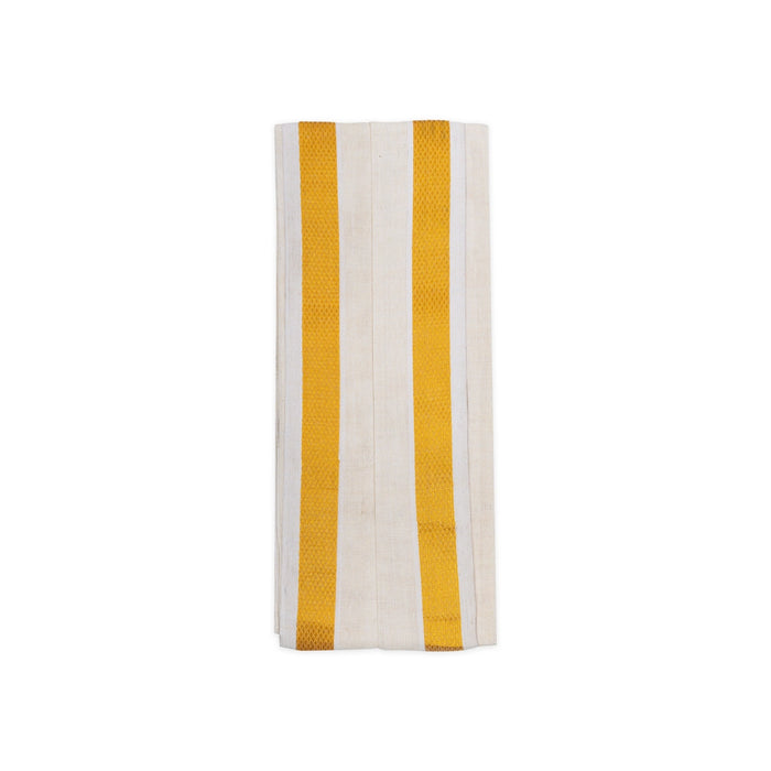 Angavastra - 1.6 Mtrs | Jari Border Design Thundu/ Half White Colour Gamcha/ Kasavu Shawl/ Angavastram for Men