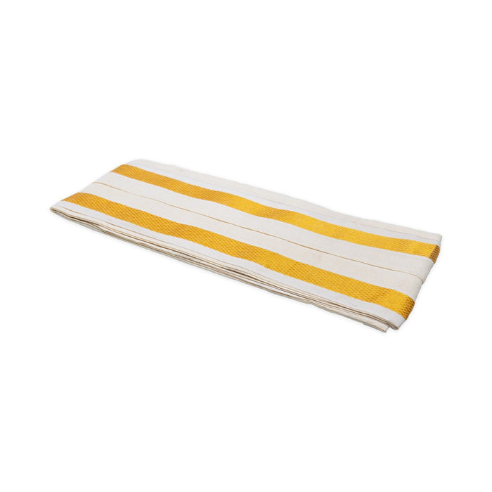 Angavastra - 1.6 Mtrs | Jari Border Design Thundu/ Half White Colour Gamcha/ Kasavu Shawl/ Angavastram for Men