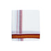 Veshti - 9 x 5 Yards | Polyster Thalapathi Border Dhoti/ Half White Vesti for Men - Veshti & Dhoti