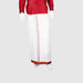 Veshti - 9 x 5 Yards | Polyster Thalapathi Border Dhoti/ Half White Vesti for Men - Veshti & Dhoti
