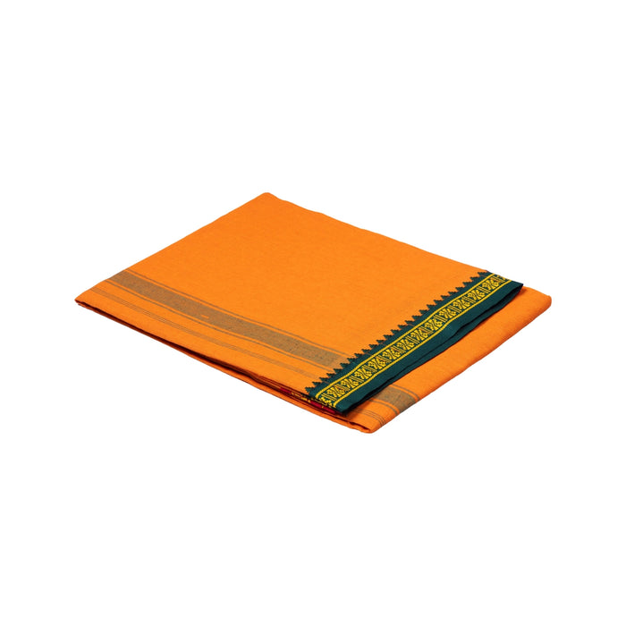 Cotton Veshti - 2 Mtrs | Thalapathi Border Vesti/ Kavi Dhoti/ Traditional Mundu