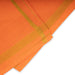 Veshti - 2 Mtrs | Jari Border Dhoti/ Orange Colour Vesti for Men - Veshti & Dhoti