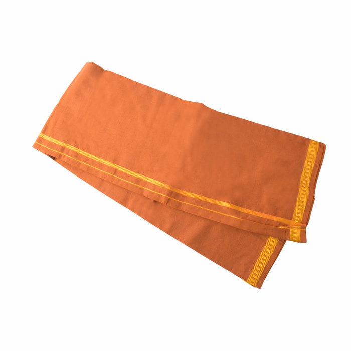 Veshti - 2 Mtrs - Kavi | Dhoti/ Pentex Border Vesti for Men/ Assorted Colour - Veshti & Dhoti