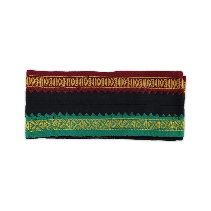 Angavasthiram - 27 x 54 Inches | Black Angavastram / Mla Border Design Gamcha / Kasavu Shawl for Men - Shawls & Towels