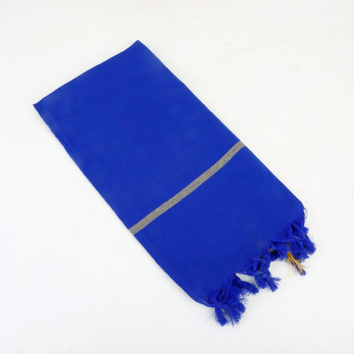Angavastram - 30 x 60 Inches | Blue Towel/ Mudi Thundu for Men