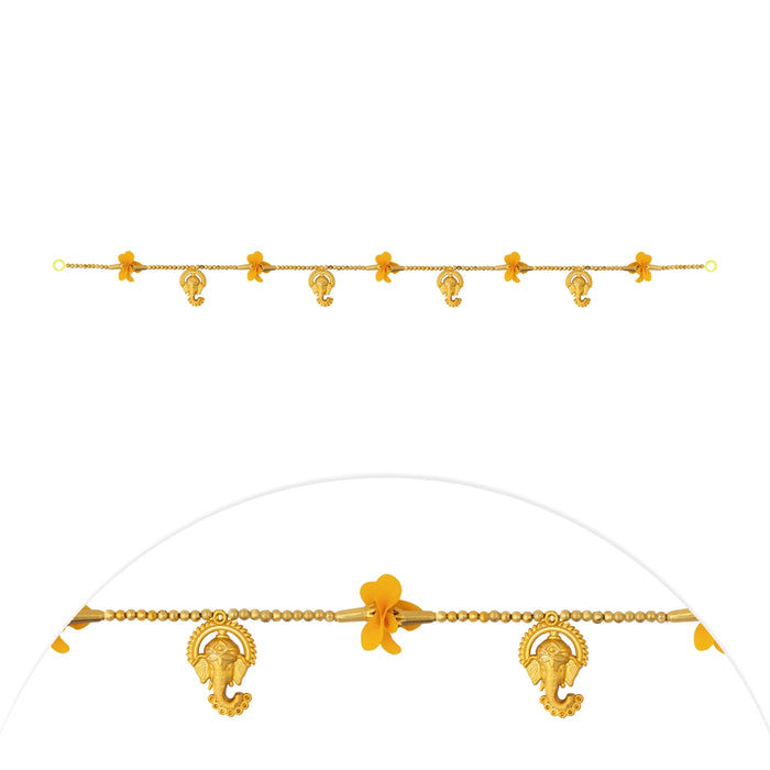Door Toran - 3 Feet | Ganesha Moti Beads Design Thoran/ Door Hanging Toran For Home Decor