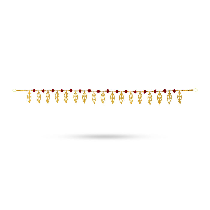Door Toran - 3 Feet | Decorative Hanging / Gold Leaf Bandhawar / Ladi / Entrance Decor For Main Door & Pooja Room